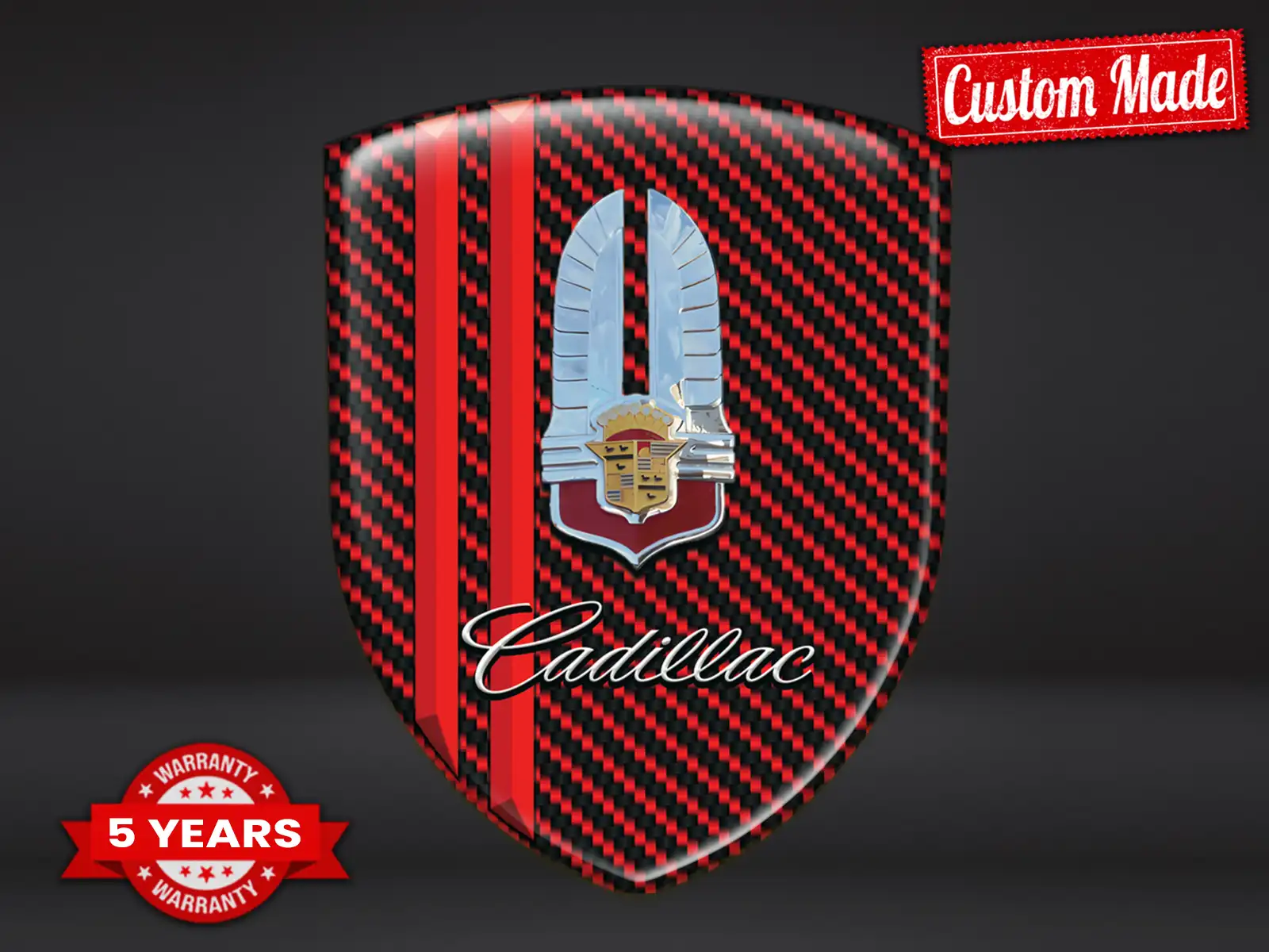 Cadillac Personalisierte Autoembleme Elite Modern Optik Robust